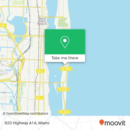 820 Highway A1A map
