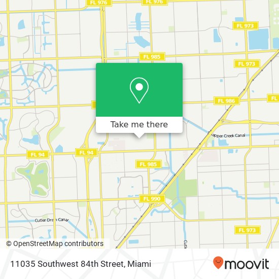 Mapa de 11035 Southwest 84th Street