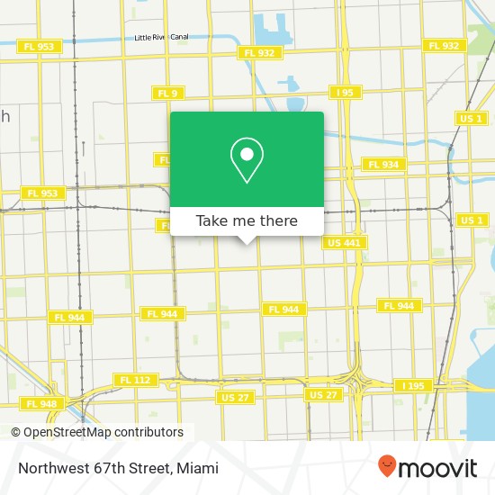 Mapa de Northwest 67th Street