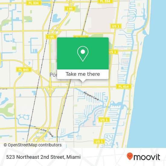 Mapa de 523 Northeast 2nd Street