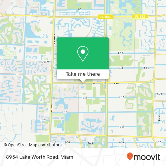 Mapa de 8954 Lake Worth Road