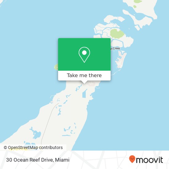 Mapa de 30 Ocean Reef Drive