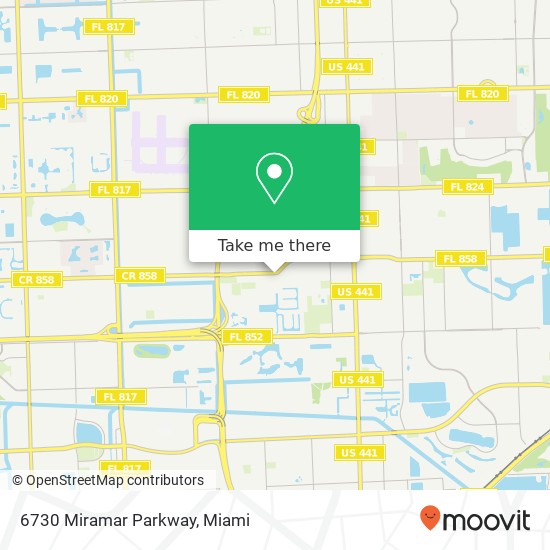 6730 Miramar Parkway map