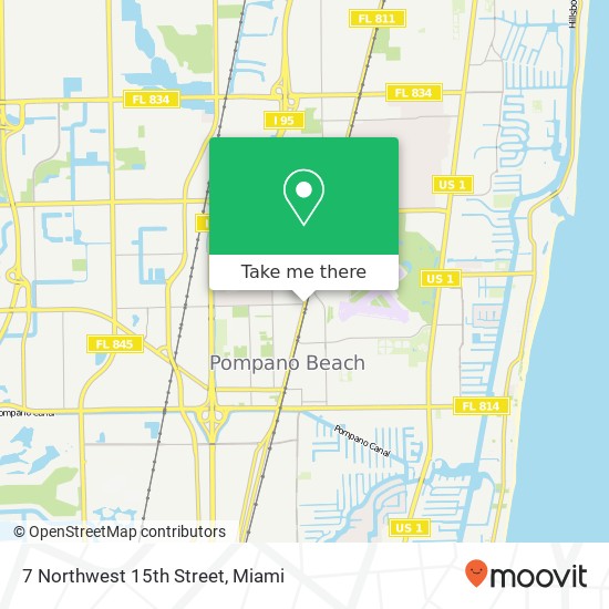 7 Northwest 15th Street map