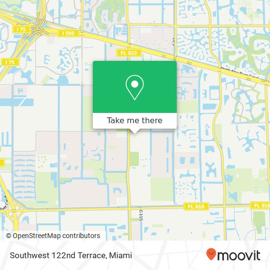 Mapa de Southwest 122nd Terrace