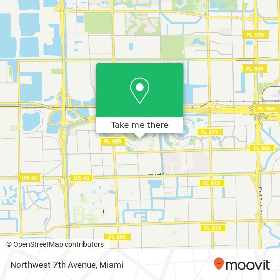 Mapa de Northwest 7th Avenue
