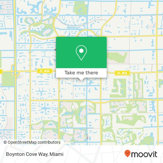 Boynton Cove Way map