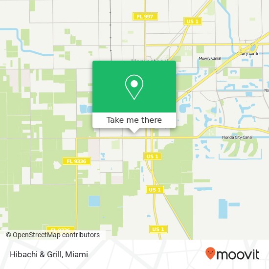 Mapa de Hibachi & Grill, 326 NW 1st St Florida City, FL 33034