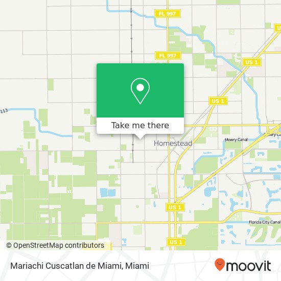 Mapa de Mariachi Cuscatlan de Miami