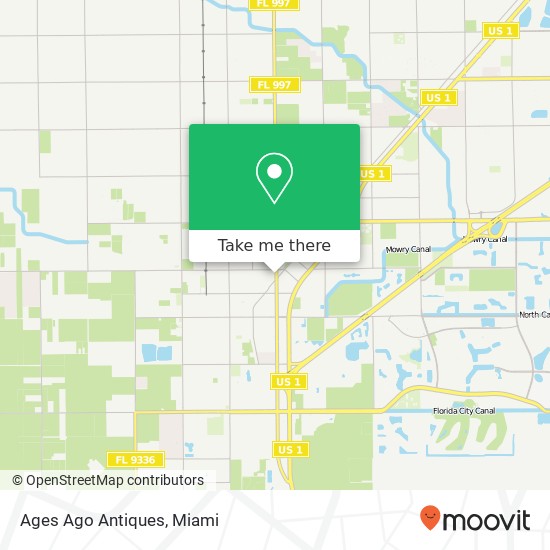 Mapa de Ages Ago Antiques, 102 S Krome Ave Homestead, FL 33030