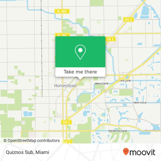 Quiznos Sub, 698 N Homestead Blvd Homestead, FL 33030 map