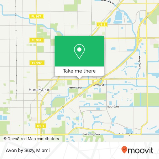 Mapa de Avon by Suzy, 1845 NE 8th St Homestead, FL 33033