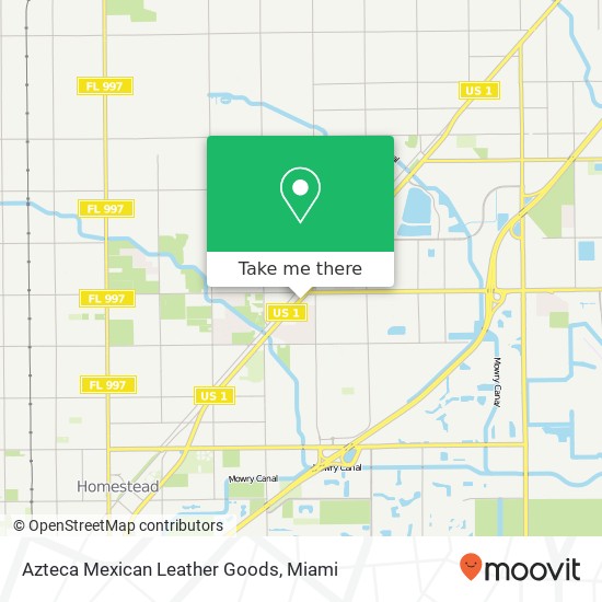 Azteca Mexican Leather Goods, 28905 S Dixie Hwy Homestead, FL 33033 map