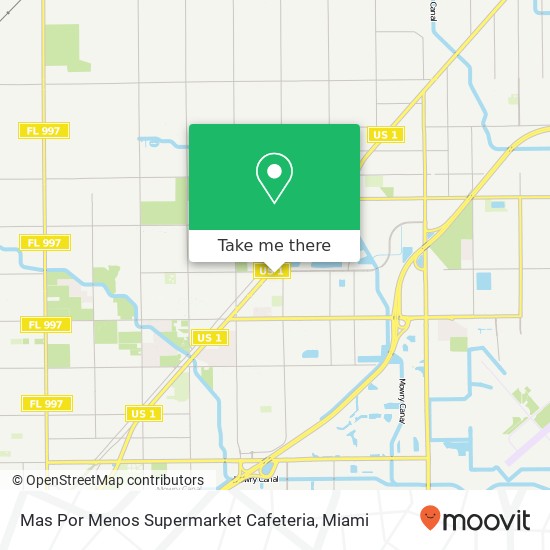 Mapa de Mas Por Menos Supermarket Cafeteria, 15260 SW 280th St Homestead, FL 33032