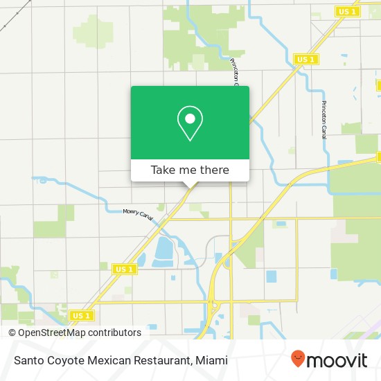 Mapa de Santo Coyote Mexican Restaurant, 26115 S Dixie Hwy Homestead, FL 33032