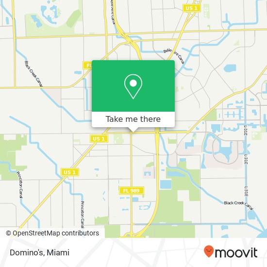 Mapa de Domino's, 11100 SW 216th St Miami, FL 33170
