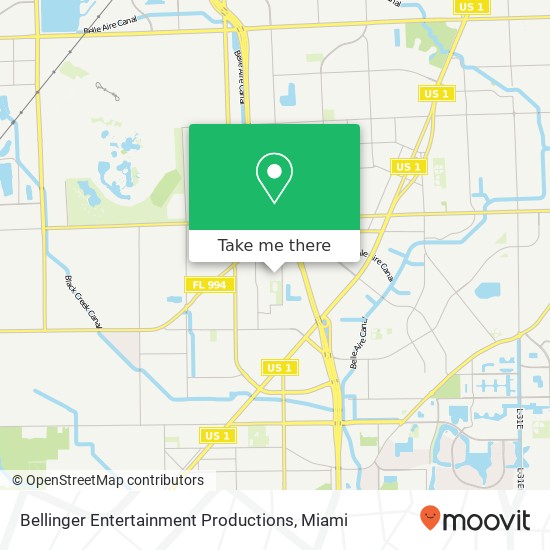 Mapa de Bellinger Entertainment Productions