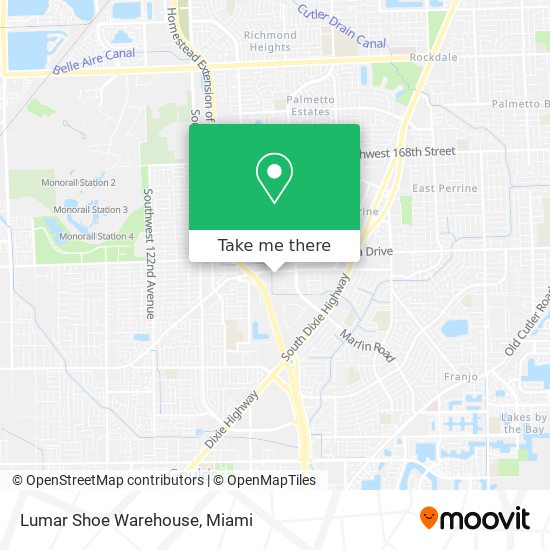 Lumar Shoe Warehouse map