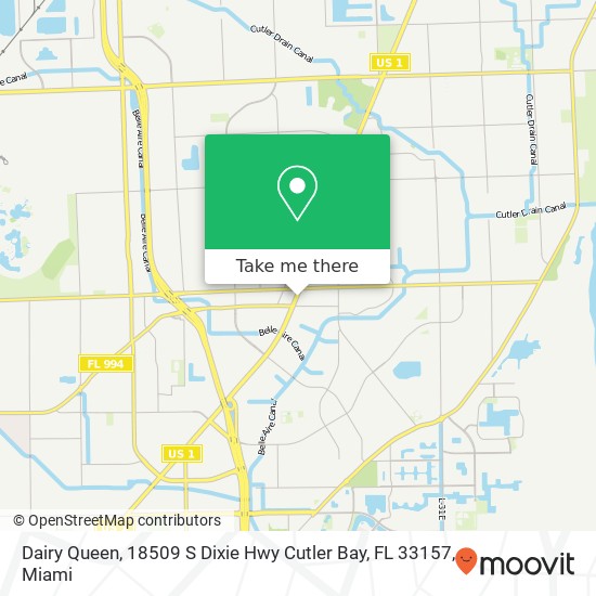 Dairy Queen, 18509 S Dixie Hwy Cutler Bay, FL 33157 map