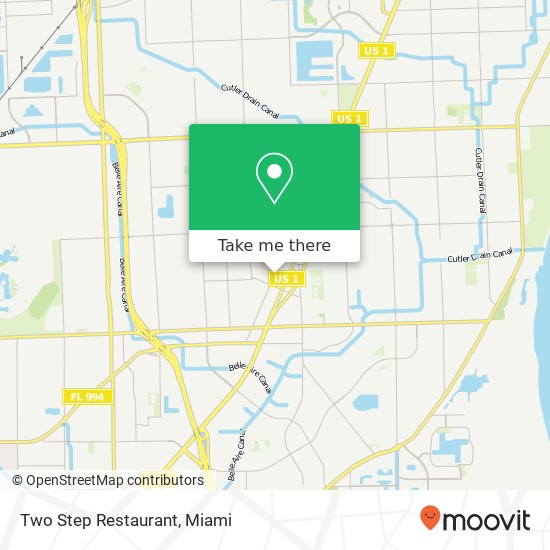 Mapa de Two Step Restaurant, 17401 Homestead Ave Miami, FL 33157