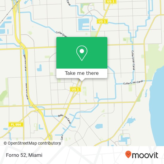 Mapa de Forno 52, 17225 S Dixie Hwy Palmetto Bay, FL 33157