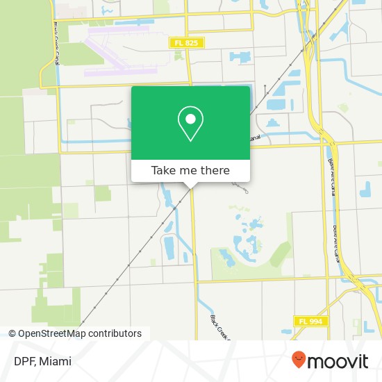 Mapa de DPF, 16300 SW 137th Ave Miami, FL 33177