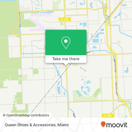 Mapa de Queen Shoes & Accessories, 15852 SW 137th Ave Miami, FL 33177