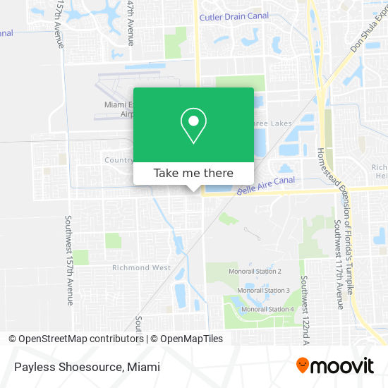 Mapa de Payless Shoesource