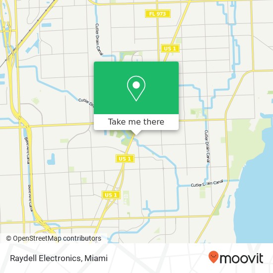 Mapa de Raydell Electronics, 15715 S Dixie Hwy Miami, FL 33157