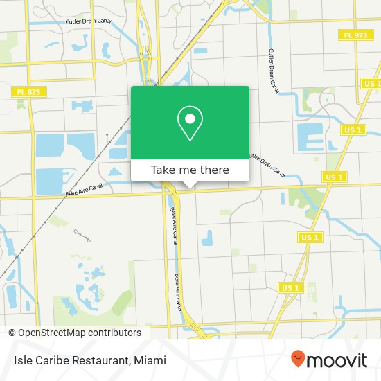 Mapa de Isle Caribe Restaurant, 11227 SW 152nd St Miami, FL 33157