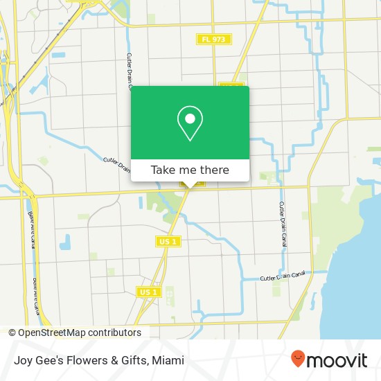 Mapa de Joy Gee's Flowers & Gifts, 9032 SW 152nd St Palmetto Bay, FL 33157