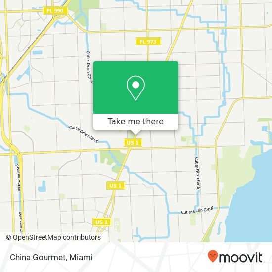 Mapa de China Gourmet, 14767 S Dixie Hwy Miami, FL 33176