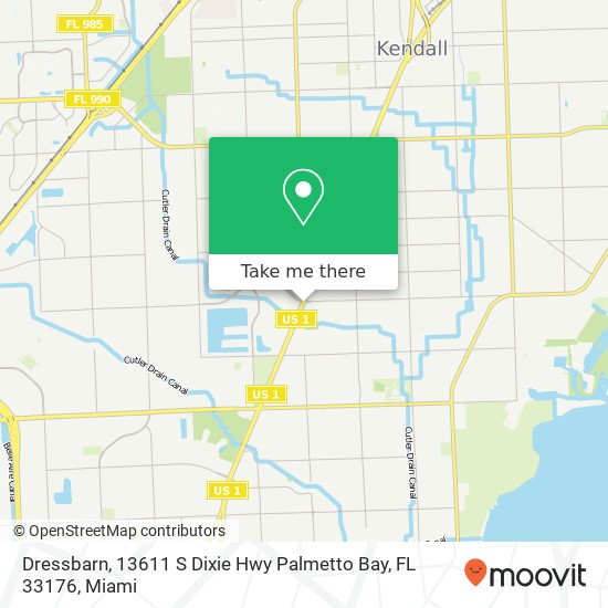 Mapa de Dressbarn, 13611 S Dixie Hwy Palmetto Bay, FL 33176