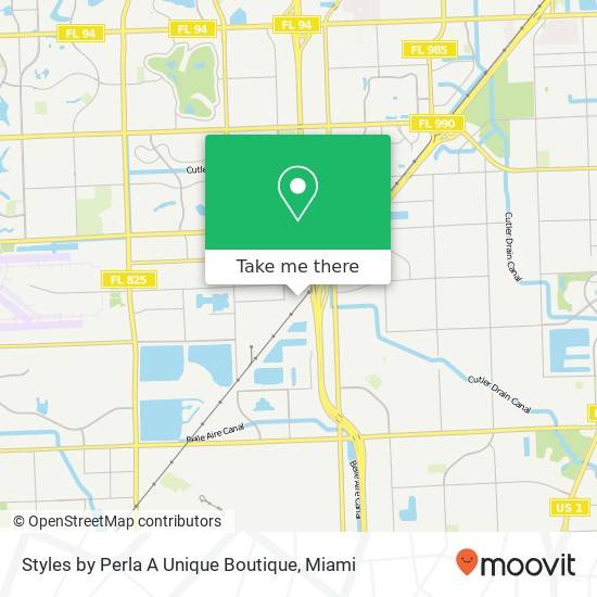 Mapa de Styles by Perla A Unique Boutique, 11921 SW 130th St Miami, FL 33186