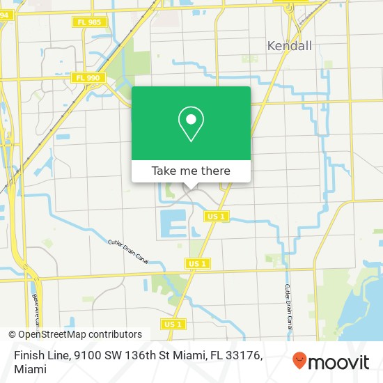 Mapa de Finish Line, 9100 SW 136th St Miami, FL 33176