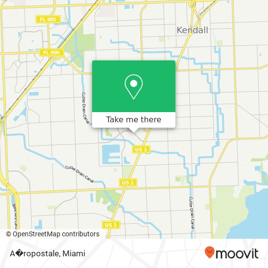 Mapa de A�ropostale, 8888 SW 136th St Miami, FL 33176