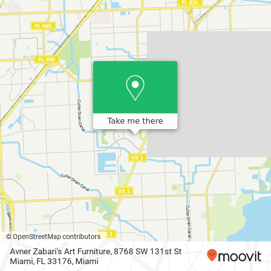 Avner Zabari's Art Furniture, 8768 SW 131st St Miami, FL 33176 map