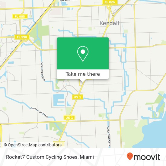 Mapa de Rocket7 Custom Cycling Shoes, 13108 S Dixie Hwy Miami, FL 33156