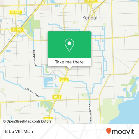 Mapa de B Up VIII, 8457 SW 132nd St Miami, FL 33156