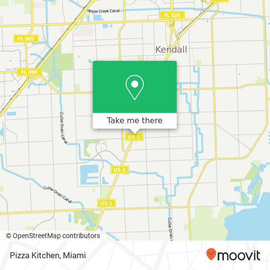 Mapa de Pizza Kitchen, 12715 S Dixie Hwy Miami, FL 33156