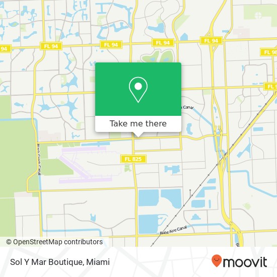 Mapa de Sol Y Mar Boutique, 13630 SW 120th St Miami, FL 33186