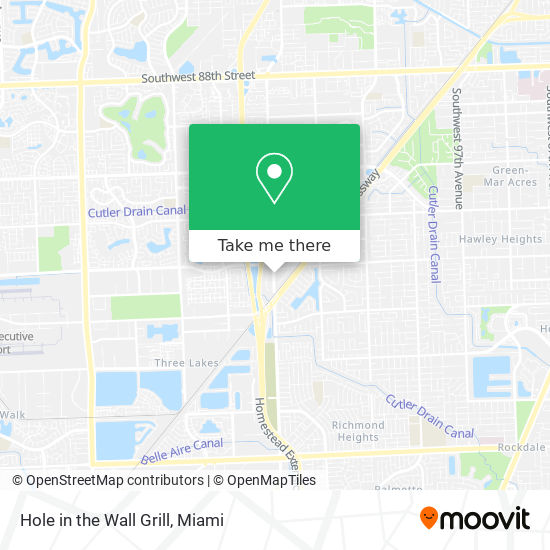 Mapa de Hole in the Wall Grill