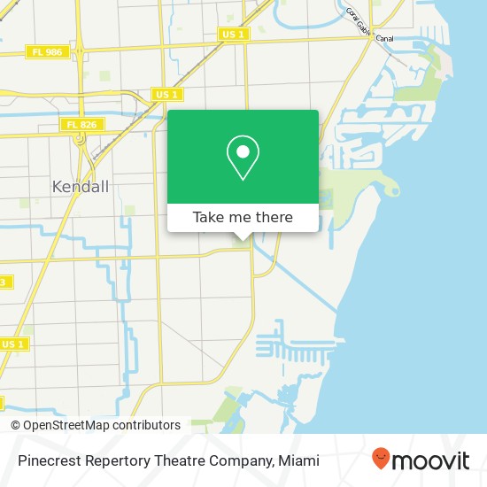 Mapa de Pinecrest Repertory Theatre Company