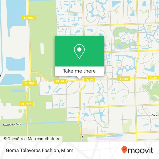 Mapa de Gema Talaveras Fashion, 8725 SW 158th Pl Miami, FL 33193