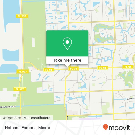 Mapa de Nathan's Famous, 15885 SW 88th St Miami, FL 33196