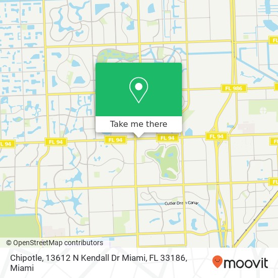 Chipotle, 13612 N Kendall Dr Miami, FL 33186 map