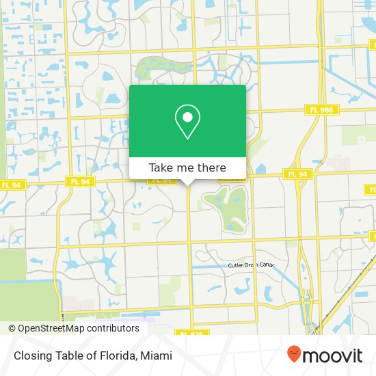 Closing Table of Florida, 9010 SW 137th Ave Miami, FL 33186 map