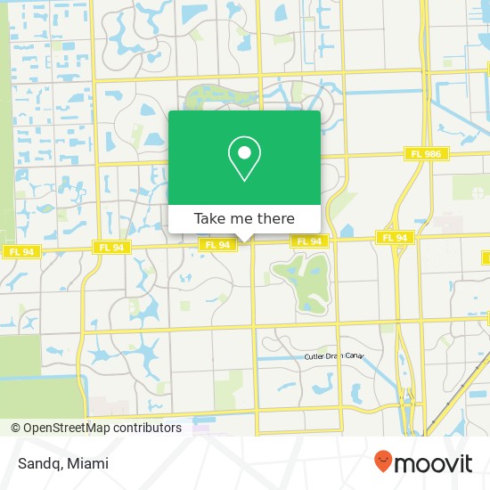 Mapa de Sandq, 13720 SW 88th St Miami, FL 33186