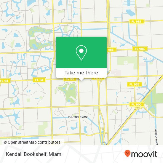Kendall Bookshelf map
