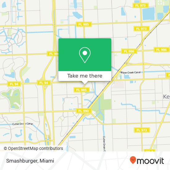 Mapa de Smashburger, 9019 SW 107th Ave Miami, FL 33176